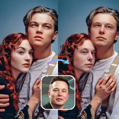 Batch Face Swap tool for replacing all detected faces in photos, videos, or GIFs with the same target face.