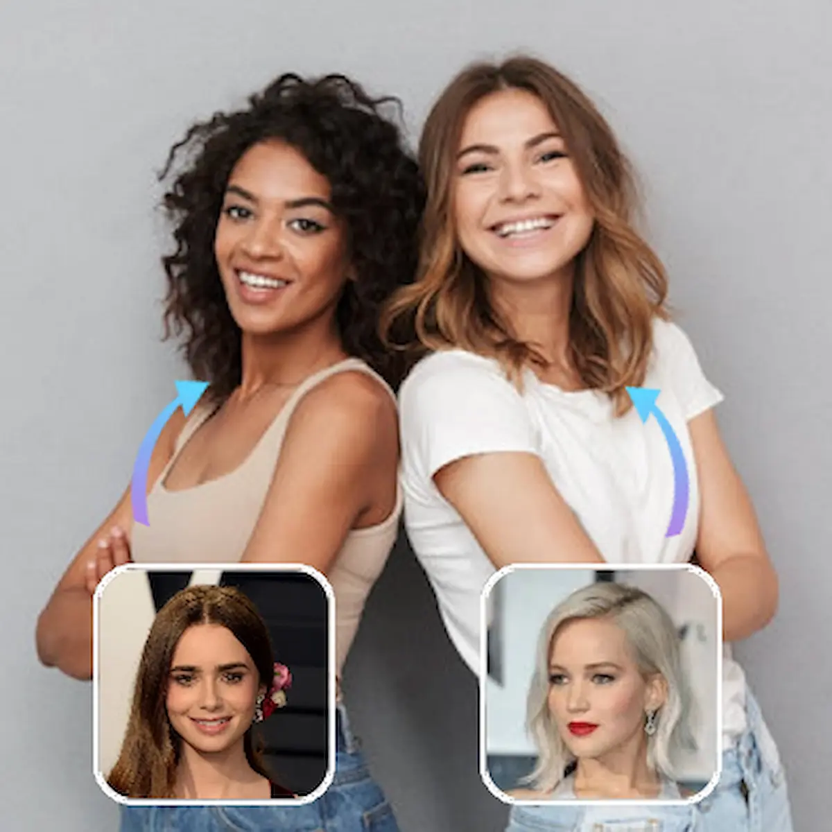 Step 2 of Multiple Face Swap – assign different target faces to each person detected.